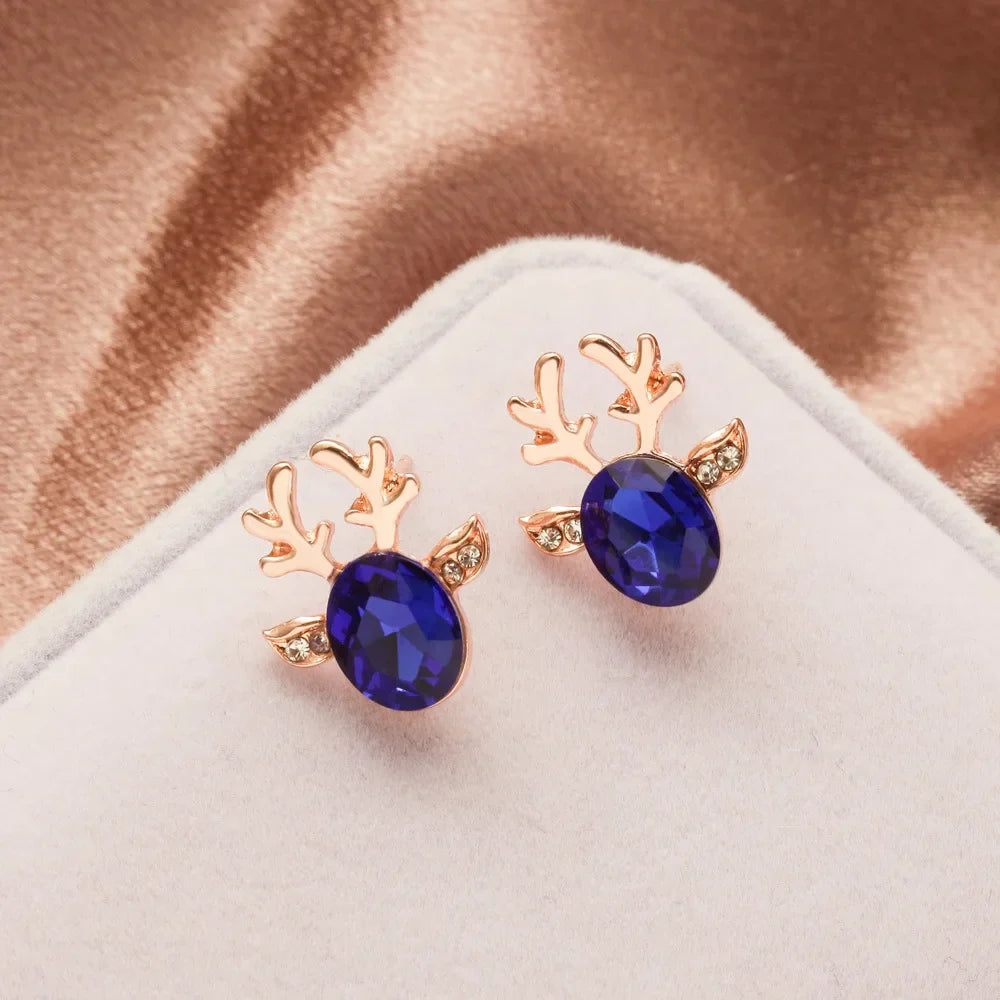 Enchanted Reindeer Crystal Studs-Westeryn