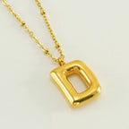 Special Initials Necklace in Silver with Balloon Bubbles-Westeryn