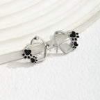Midnight Paw Huggie Earrings-Westeryn