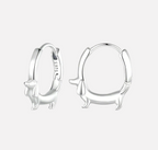 LUNIA – Elegant Dachshund Hoop Earrings Made of High-Quality Sterling Silver-Westeryn