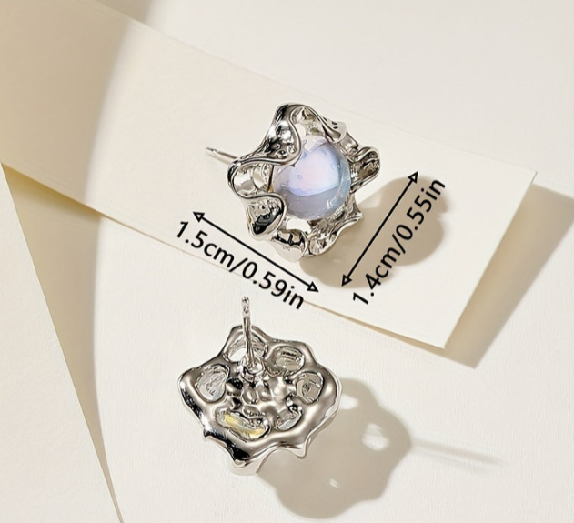 Annette Moon Stone- Earrings-Westeryn