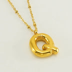 Special Initials Necklace in Silver with Balloon Bubbles-Westeryn