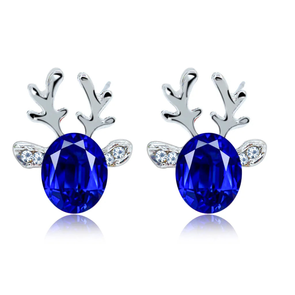 Enchanted Reindeer Crystal Studs