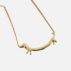 LILOU – Elegant Dachshund Necklace in Stylish Gold Look-Westeryn