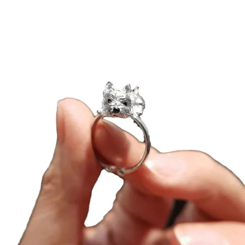Vintage Charm Adjustable Dog Ring
