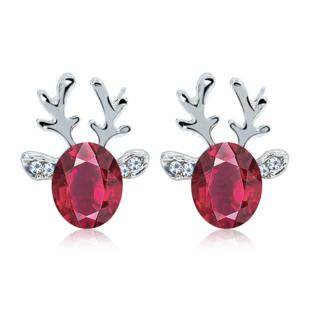 Enchanted Reindeer Crystal Studs-Westeryn