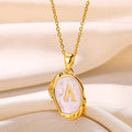 Silver Ocean Necklace with Initials at the Bottom of the Sea-Westeryn