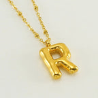 Special Initials Necklace in Silver with Balloon Bubbles-Westeryn