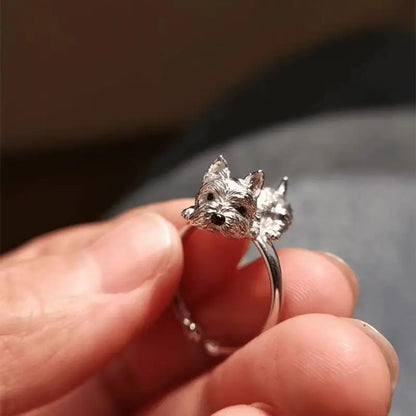Vintage Charm Adjustable Dog Ring