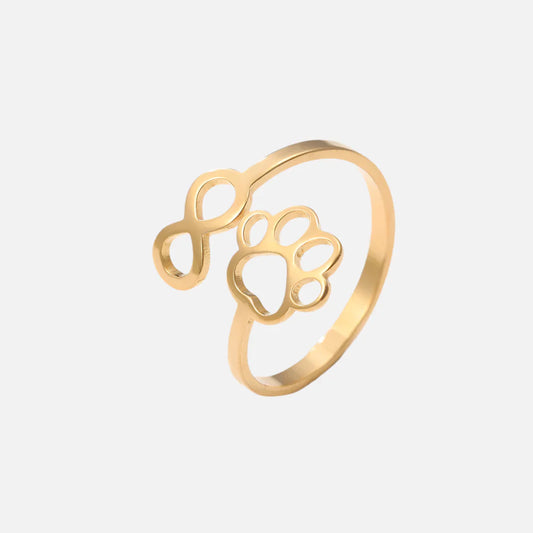 Endless Love Paw Ring