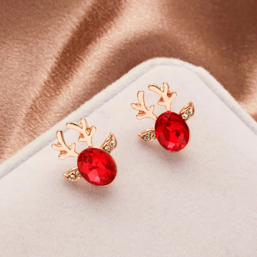 Enchanted Reindeer Crystal Studs-Westeryn