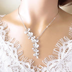 Teddy - Vintage Floral Silver Necklace-Westeryn