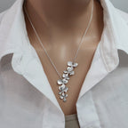 Teddy - Vintage Floral Silver Necklace-Westeryn