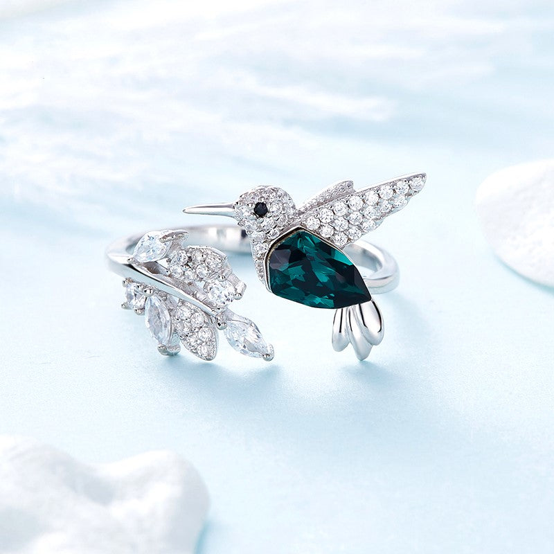 Whispering Hummingbird Ring