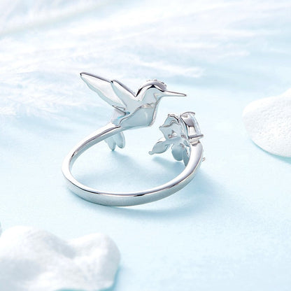 Whispering Hummingbird Ring