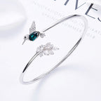 AYANA – Elegant Adjustable Hummingbird Ring with Sparkling Rhinestone-Westeryn