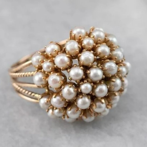 Bush - Inlaid Pearls Ring-Westeryn