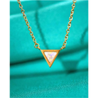 Moonstone Necklace - Triangle Medallion-Westeryn