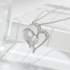 ELENYA – Elegant Adjustable Women's Necklace with Enchanting Double Heart & Sparkling Zirconia for a Stylish Look-Westeryn