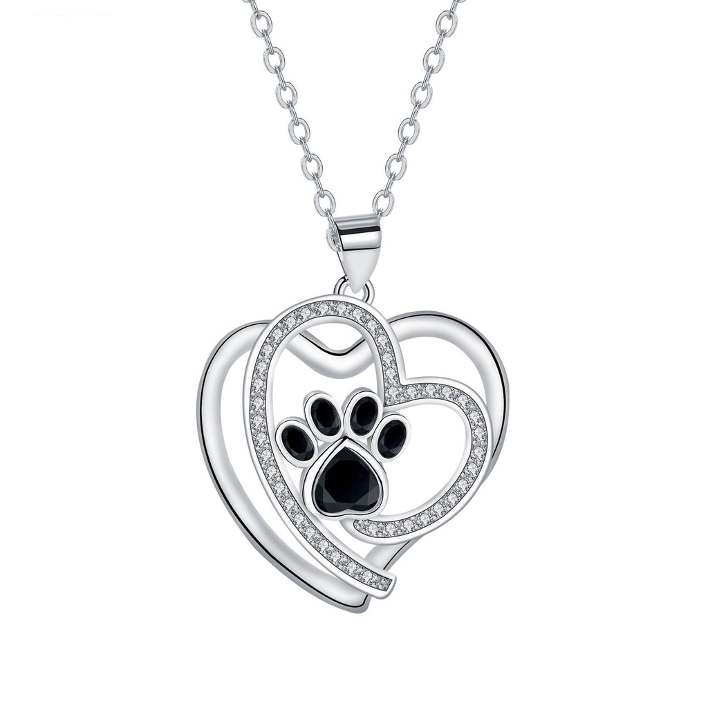 Whimsical Paw Print Clavicle Necklace-Westeryn