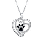 Whimsical Paw Print Clavicle Necklace-Westeryn
