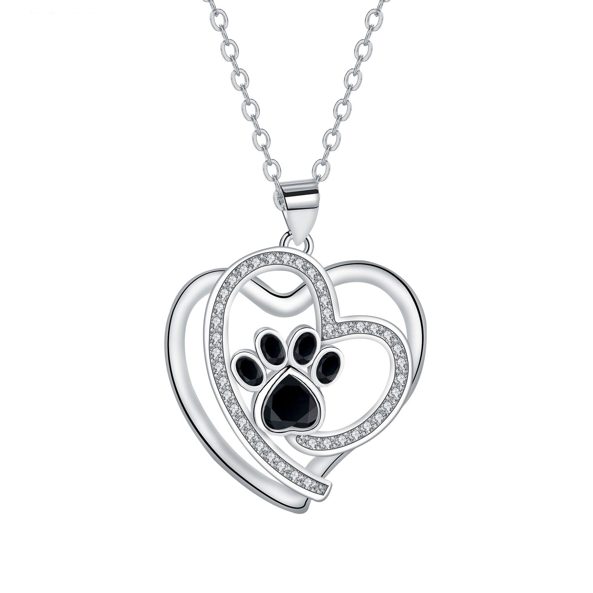 Whimsical Paw Print Clavicle Necklace-Westeryn