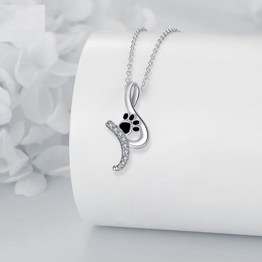 Whimsical Paw Print Pendant