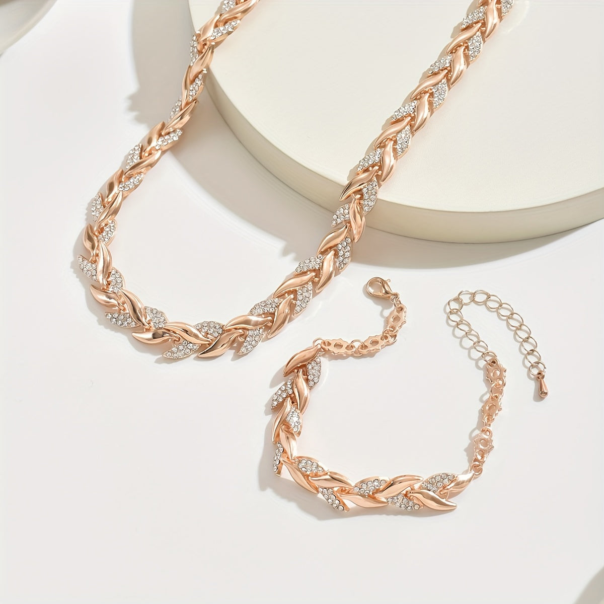 Elegant Glass Rhinestone Fish Tail Set-Westeryn