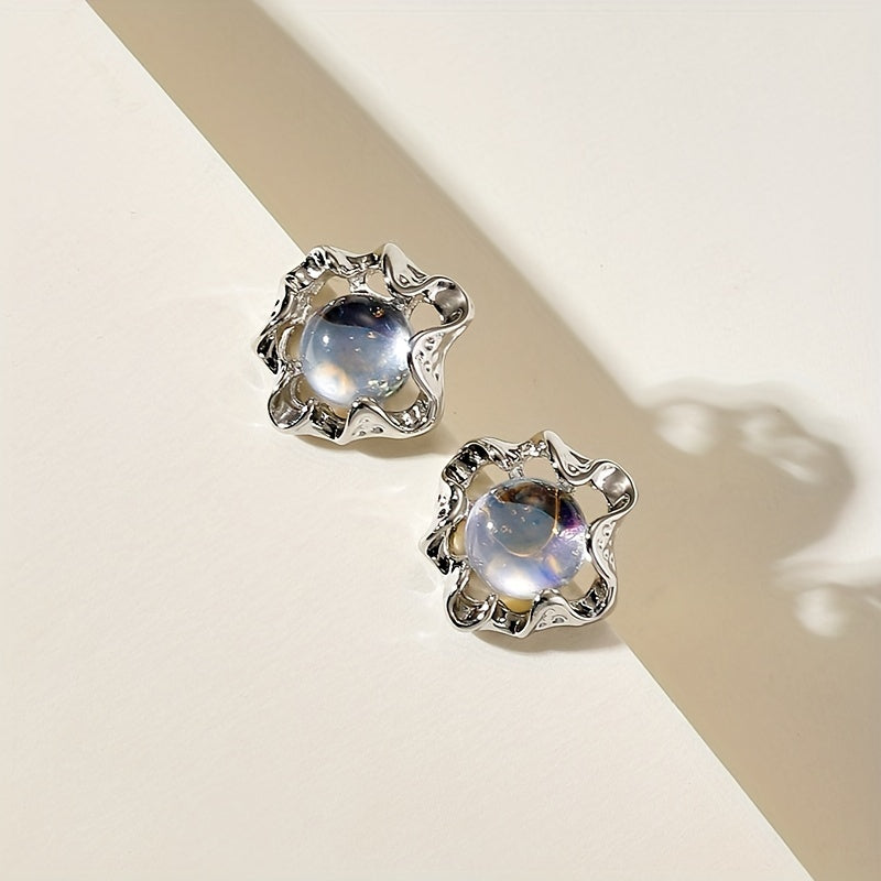 Annette Moon Stone- Earrings-Westeryn