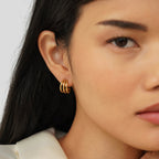 Ana Triple Gold Earrings-Westeryn