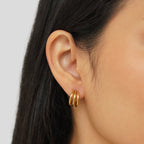 Ana Triple Gold Earrings-Westeryn