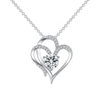 ELENYA – Elegant Adjustable Women's Necklace with Enchanting Double Heart & Sparkling Zirconia for a Stylish Look-Westeryn