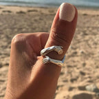 Adjustable Silver Cuddle Ring-Westeryn