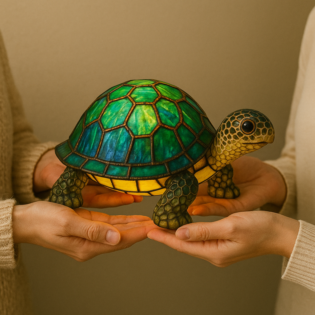 GlowTurtle - handcrafted lamp that makes hearts shine