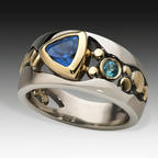 Vintage Blue Zirconia Boho Ring-Westeryn