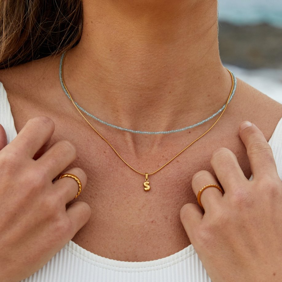 Chic Bubble Letter Necklace-Westeryn