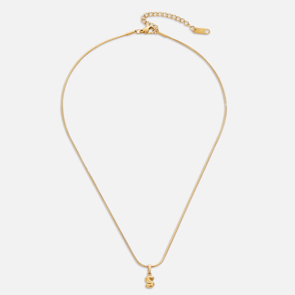 Chic Bubble Letter Necklace-Westeryn