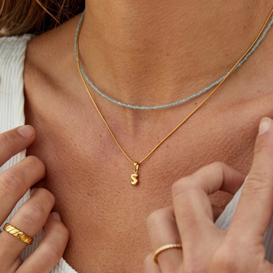 Chic Bubble Letter Necklace-Westeryn