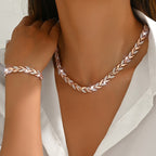 Elegant Glass Rhinestone Fish Tail Set-Westeryn