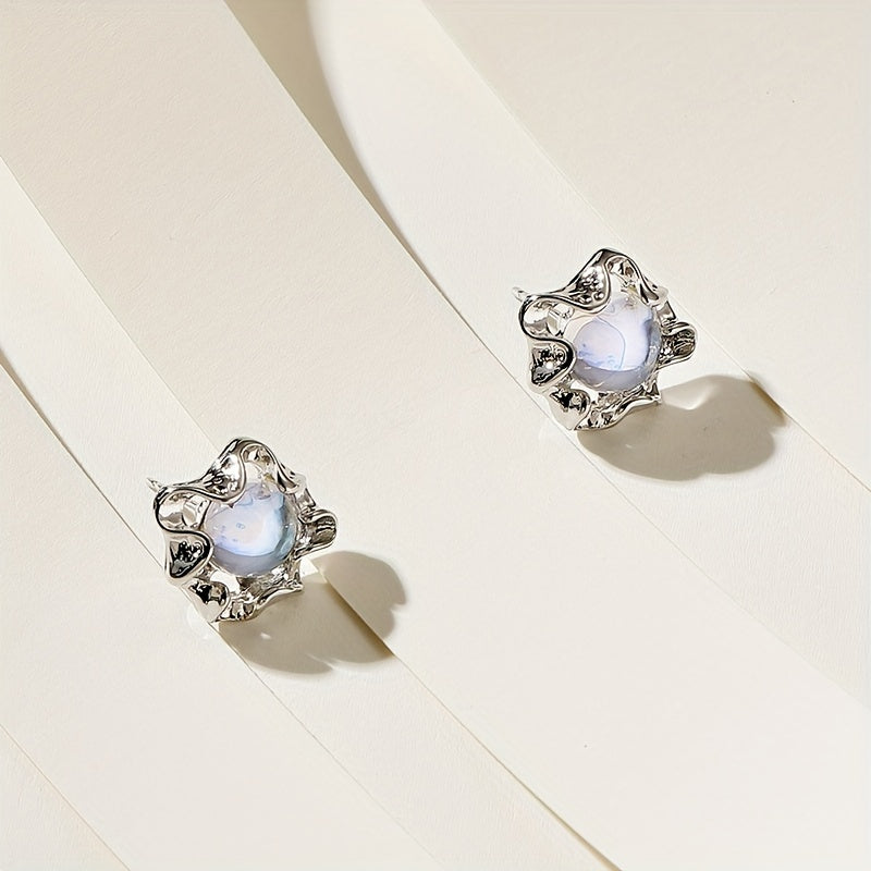 Annette Moon Stone- Earrings-Westeryn