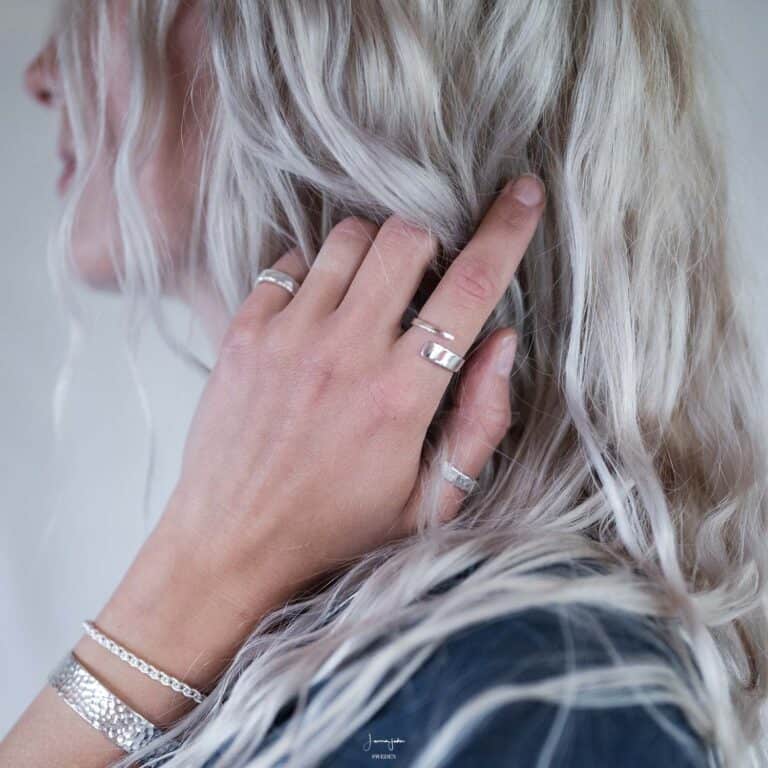 Adjustable Simple Silver Ring-Westeryn
