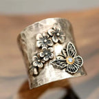 Floral Elegance Butterfly Ring-Westeryn