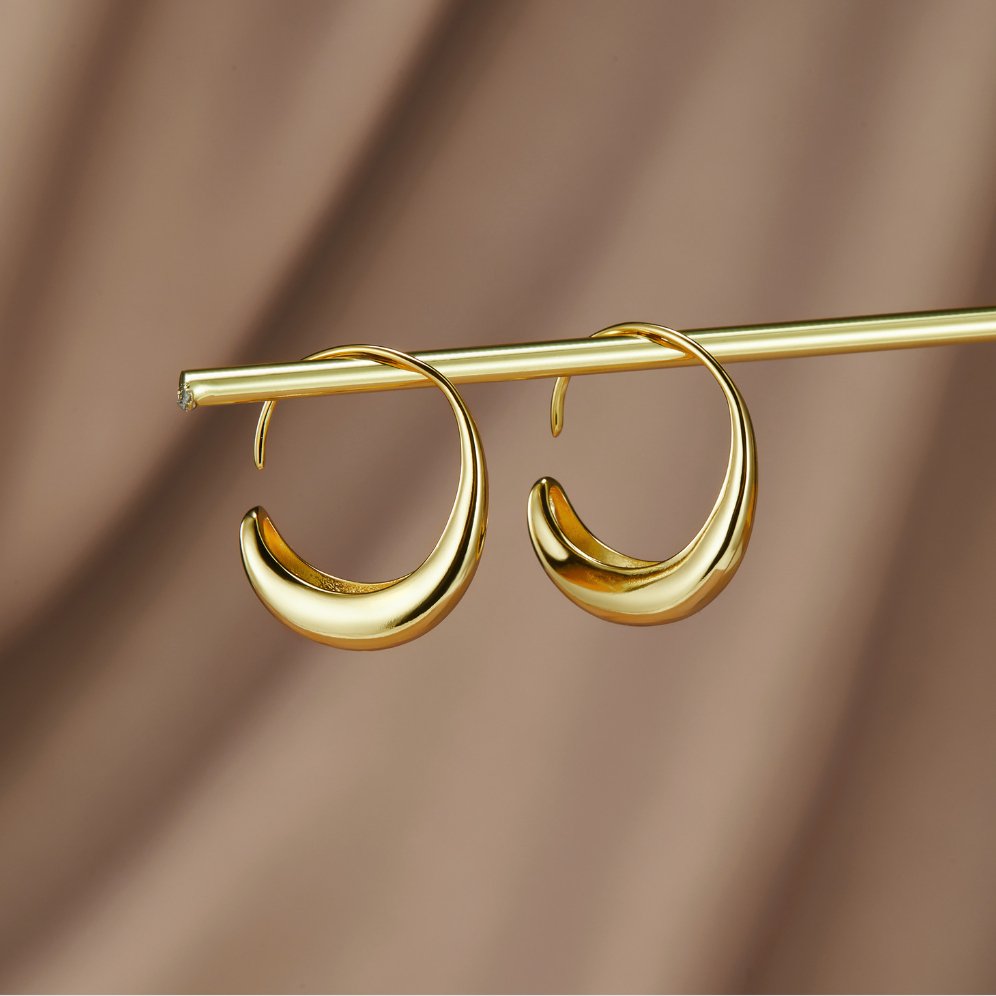 China - Drop Hoop Earrings-Westeryn