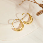 China - Drop Hoop Earrings-Westeryn
