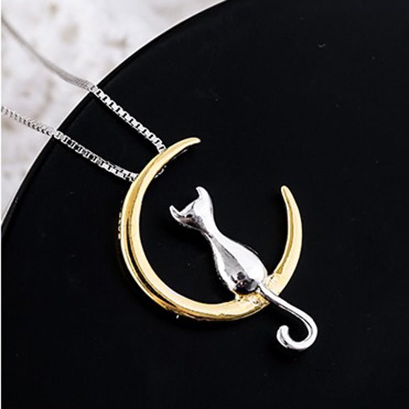Crescent Cat Elegance Necklace-Westeryn