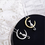 Crescent Cat Elegance Necklace-Westeryn
