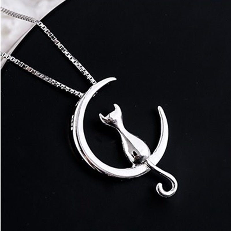 Crescent Cat Elegance Necklace-Westeryn
