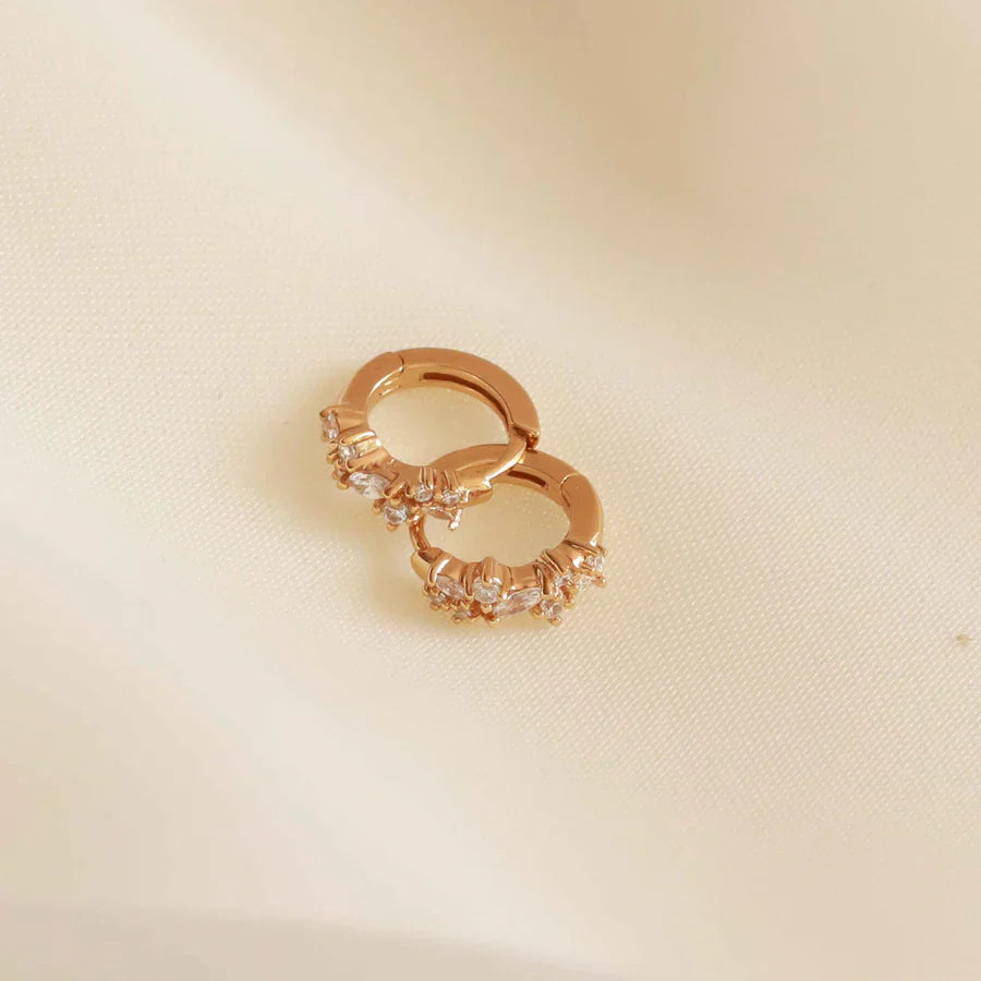 Crystal Cluster Huggies | Gold-Westeryn