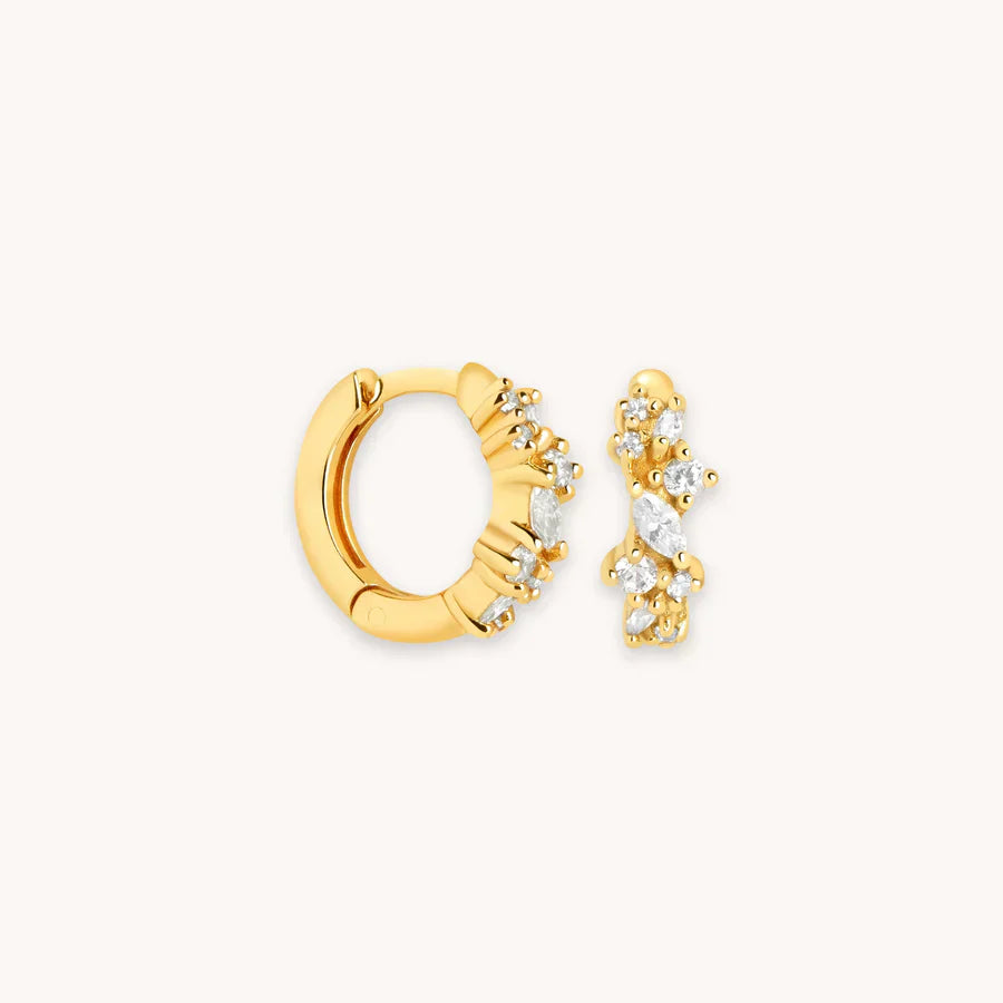 Crystal Cluster Huggies | Gold-Westeryn