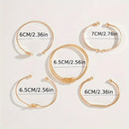 Knotted Elegance Bracelet Set | Gold-Westeryn